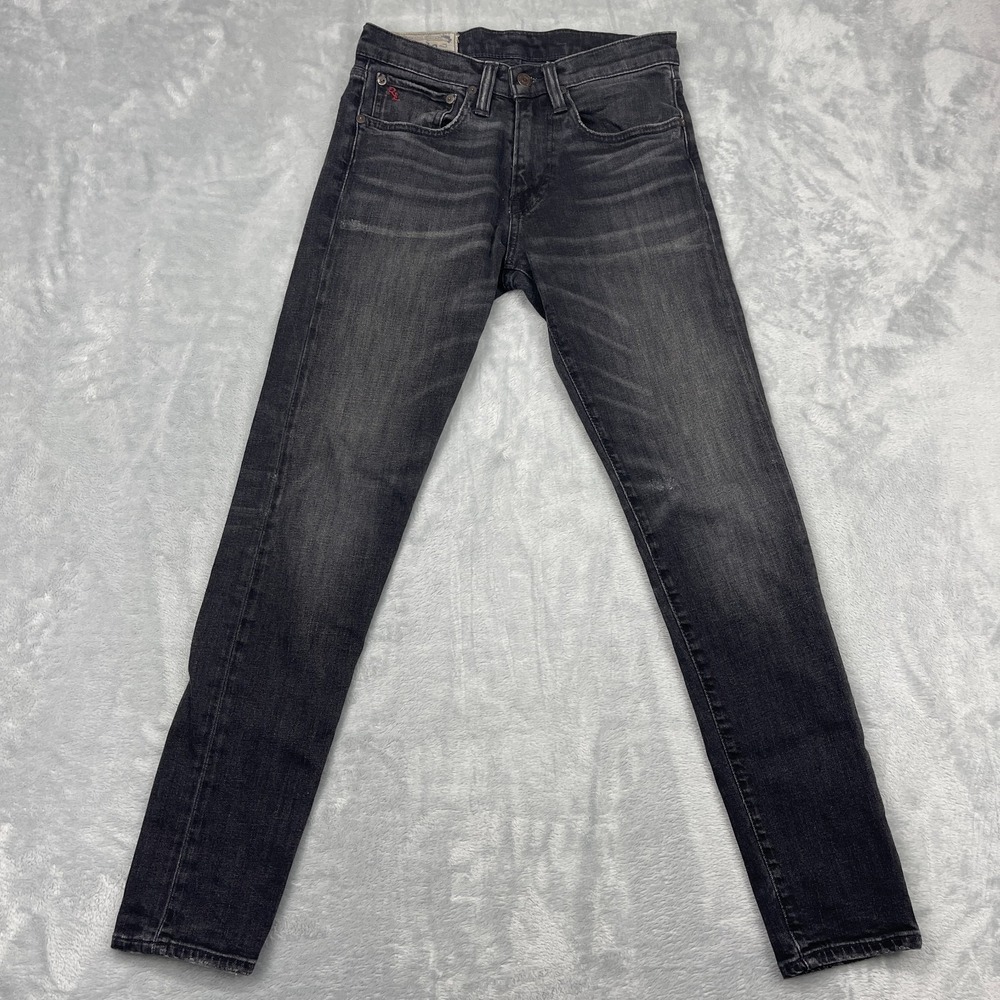 Polo Ralph Lauren Jeans Womens 28x30 Gray Denim Skinny Leg Streetwear Americana